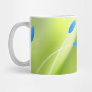 Floral Art - Lime Green Mug